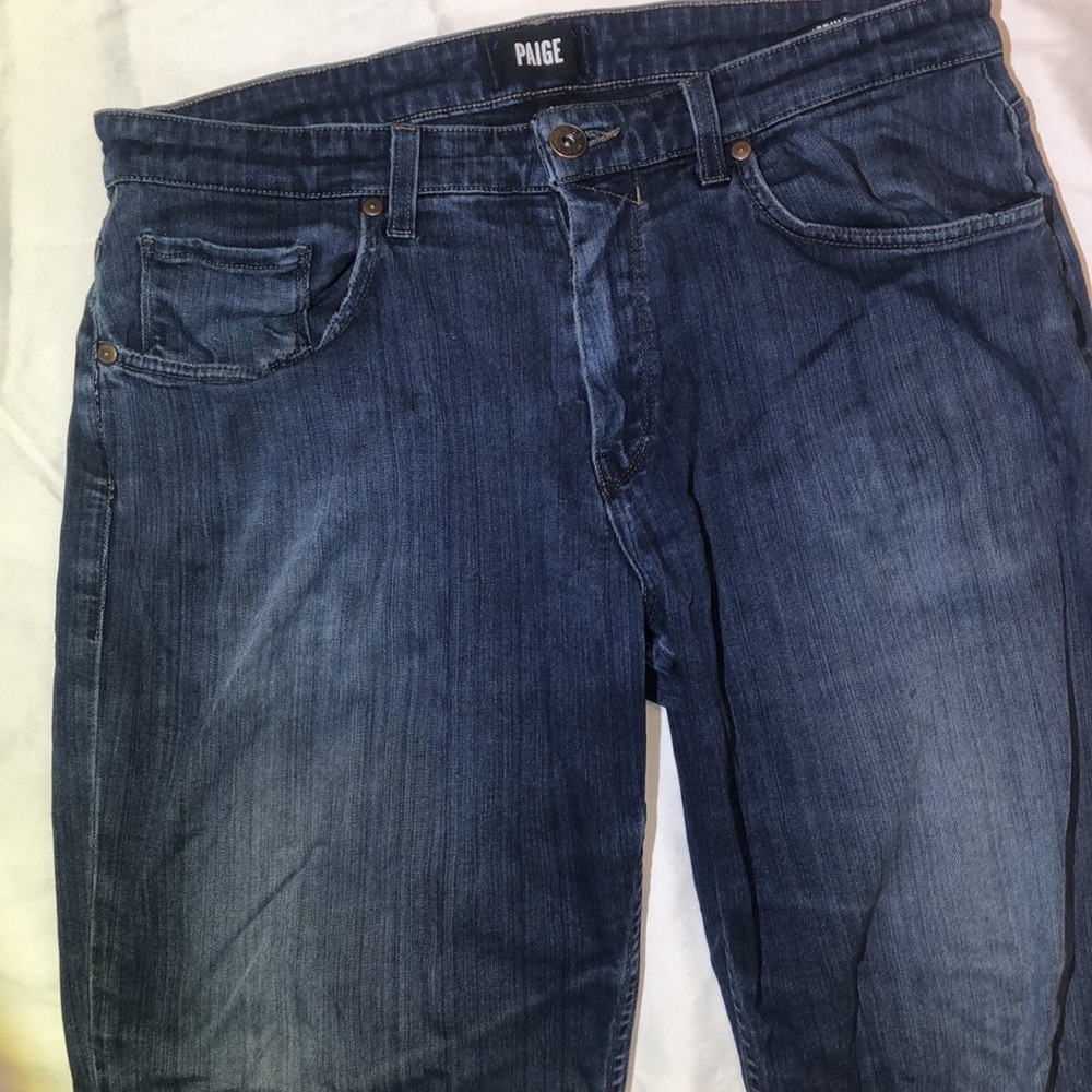 Mens PAIGE Normandie Blue Jeans